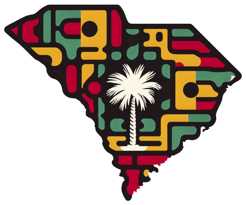 south carolina shape_african colors